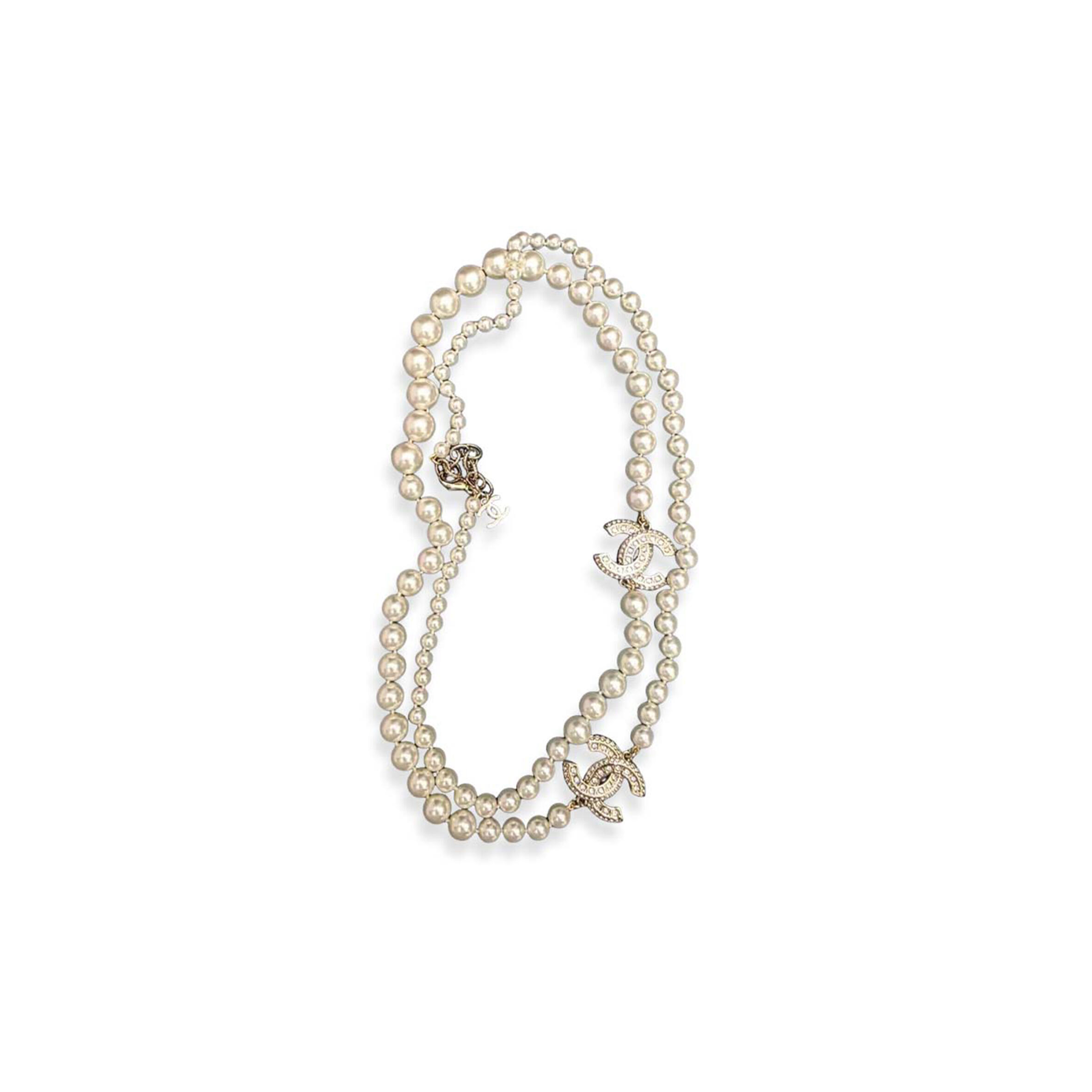 CHANEL CC PEARL LONG CLASSIC TIMELESS NECKLACE